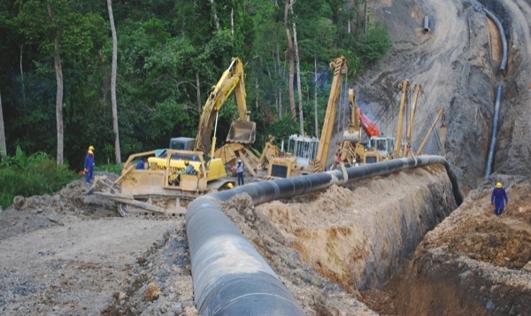 Emergency training for villagers near gas-pipe route in ...